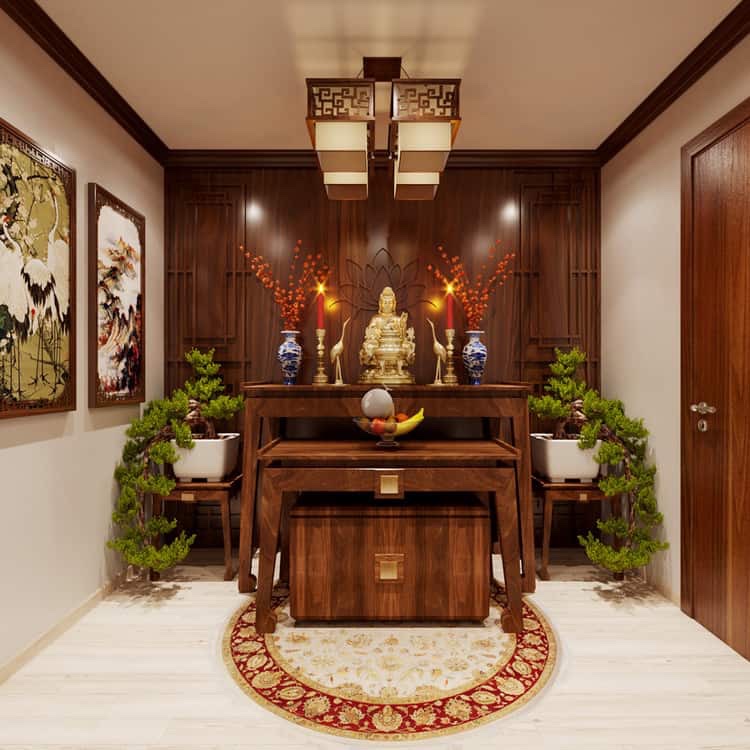 ỐP TƯỜNG NANO PHÒNG THỜ