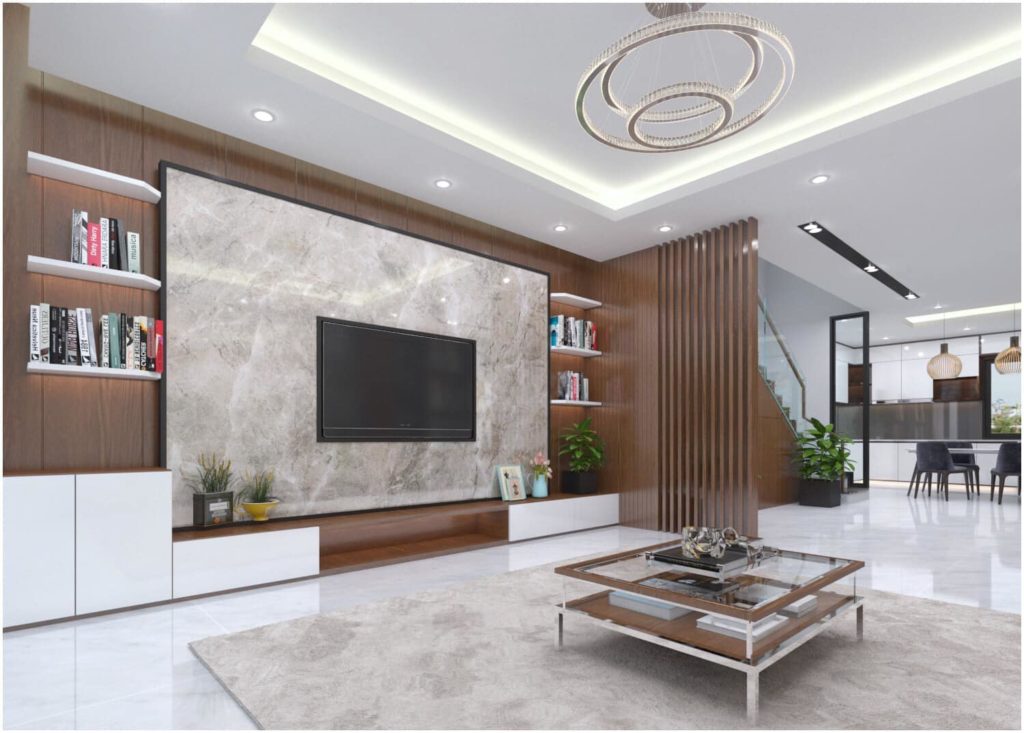 ốp tường nhựa giả đá